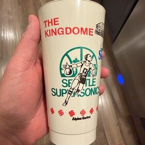 Vintage Seattle Kingdome Souvenir Cup | Sonics Mariners Sounders Seahawks